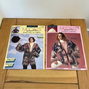 Tapestry Afghan Coats McCall's Fabric Craft Booklets 14222  14162 Vintage 1994